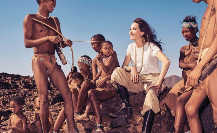 Brad Pitt und Angelina Jolie Namibia